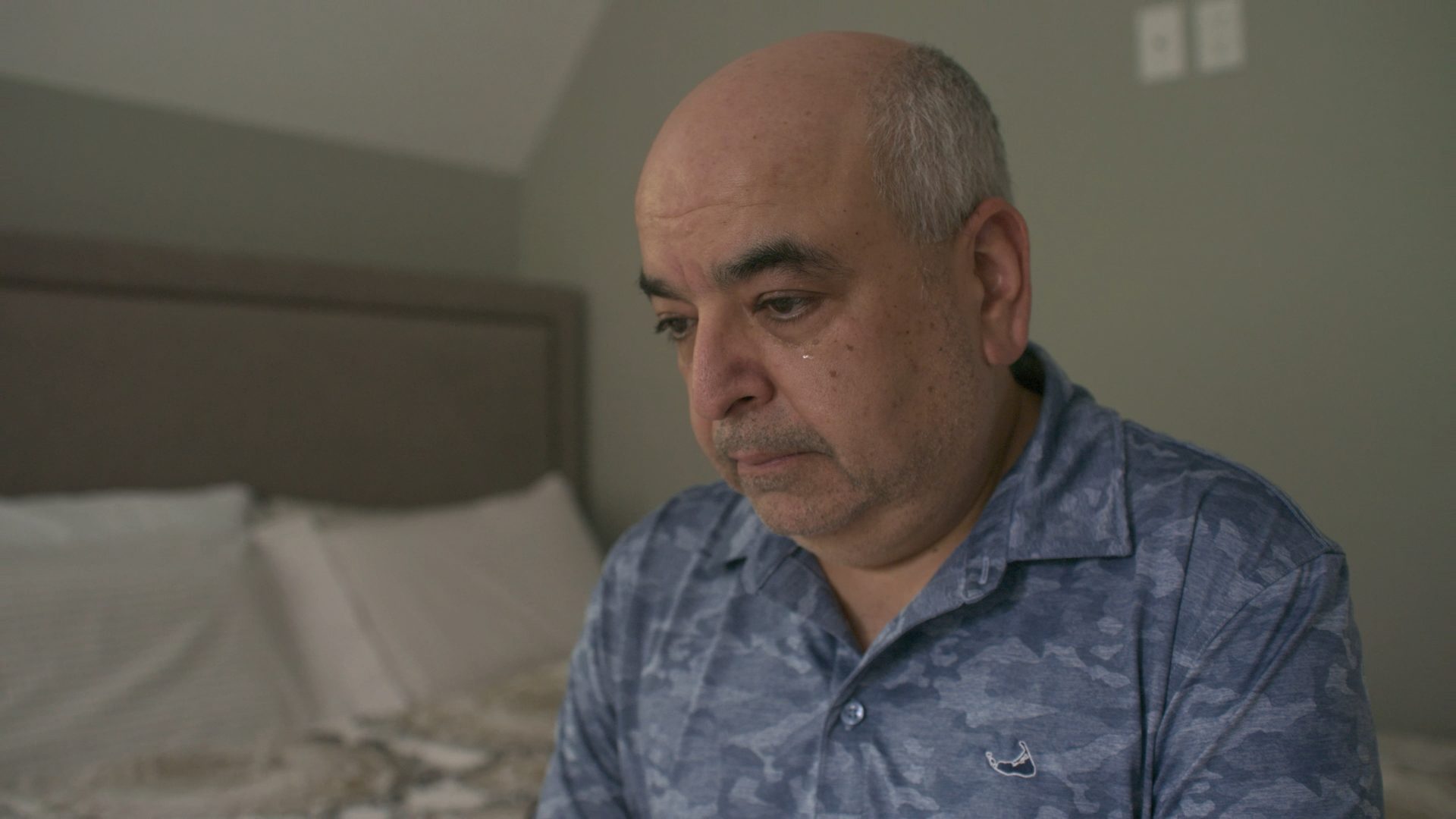 A tear on Kamal's face