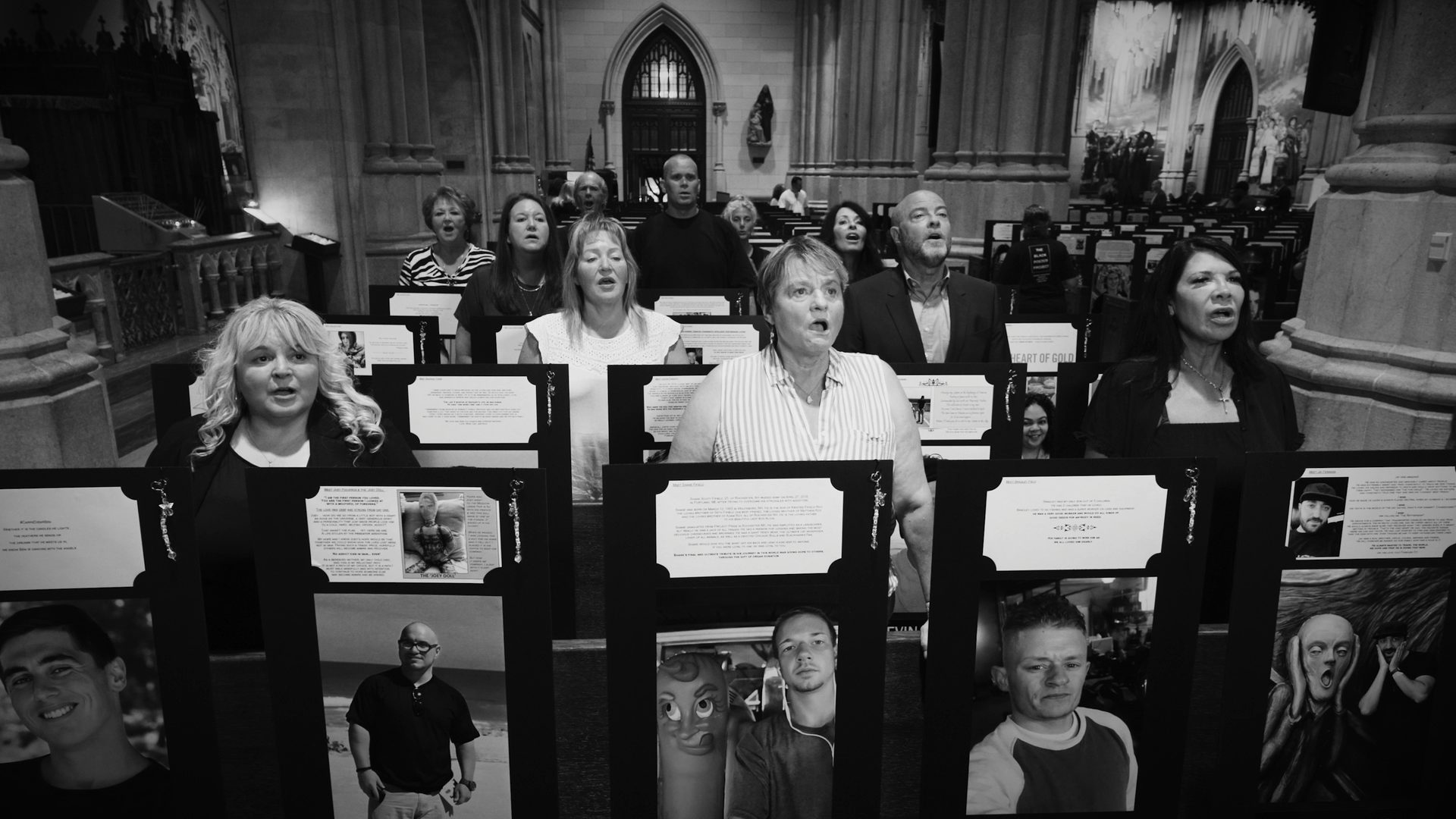 Singing inside St. Patrick's Cathedral